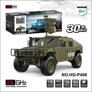 HG 1/10 RC 4x4 P408 U.S. Military Vehicle Racing Car 2Speed ESC Motor 16CH Radio - Picture 1 of 7