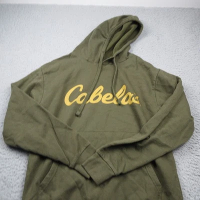 Cabelas Hoodie Mens Small Green Sweatshirt Long Sleeve Pullover Outdoor - Image 1 of 4