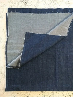 Denim fabric 55” Wide Cotton Denim 9oz 22" long x 55" - Image 1 of 2