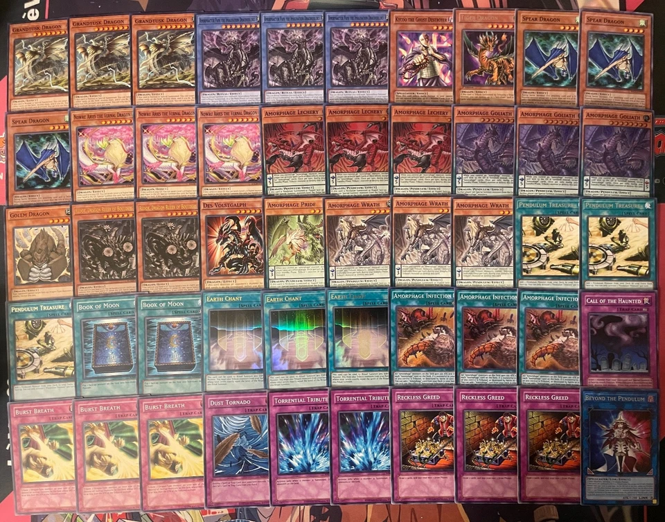YUGIOH - AMORPHAGE DRAGON PENDULUM DECK - INFECTION, GOLIATH, LECHERY, REDOX ~ - Image 1 of 1