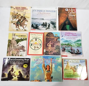 Kids Books About Native Americans Lot Of 10 Indians History Homeschool Classroom - Picture 1 of 18