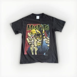 Vintage 2001 Misfits Pushead Rare Grail Band Music T Shirt Size Medium - Picture 1 of 9