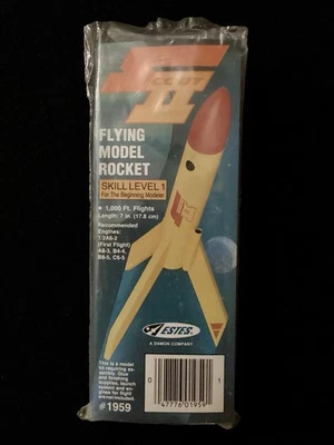 Raro Cohete Modelo Volador Estes Scout II #1959 De Colección Nuevo/Hecho en EE. UU. ¡Era Damon! Foto 1 de 4