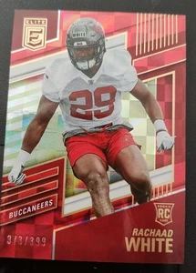 /399.     2022 Donruss Elite Red Rachaad White RC Tampa Bay Buccaneers - Picture 1 of 3