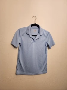 Cat & Jack Boys Polo Size Large Blue Shirt Top Easter Uniform - Picture 1 of 4