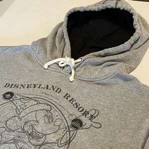Disney Parks Disneyland Resort Mens XXXL Gray Hoodie Sweatshirt Kangaroo Pocket - Picture 1 of 8