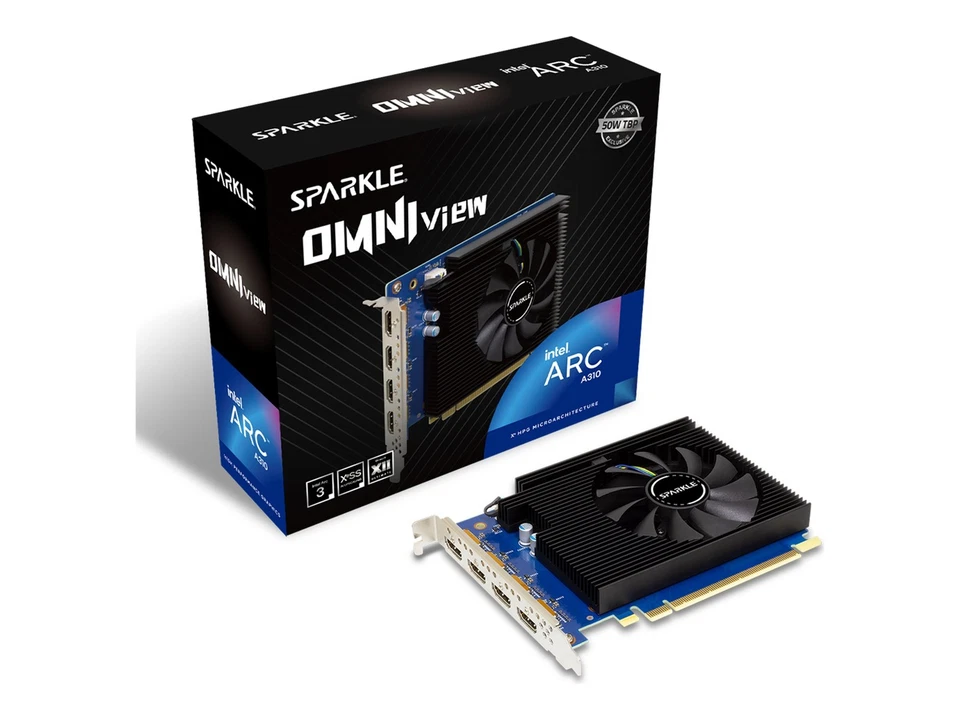 SPARKLE Intel Arc A310 Omni View Scheda grafica PCI 4096 MB GDDR6 64 SA310F-4G - Immagine 1 di 1