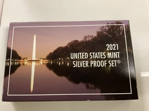 2021 Silver Proof Set US Mint 7 Coins OGP COA - Picture 1 of 4