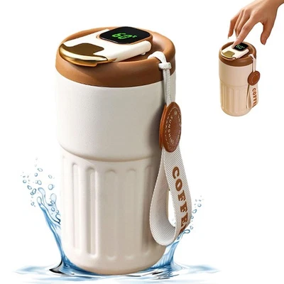 Isolierbecher 410ml Kaffeebecher Thermobecher Coffee to Go Becher Edelstahl Mug - Bild 1 von 4