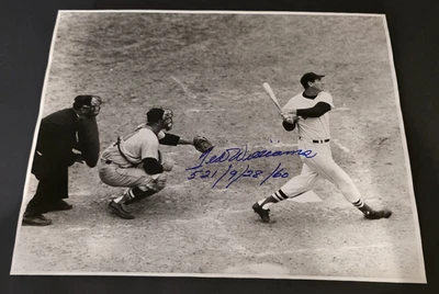 TED WILLIAMS Signed 16x20 Photo-LAST HOME RUN 521-HOF-BOSTON RED SOX-JSA Letter - Image 1 of 4