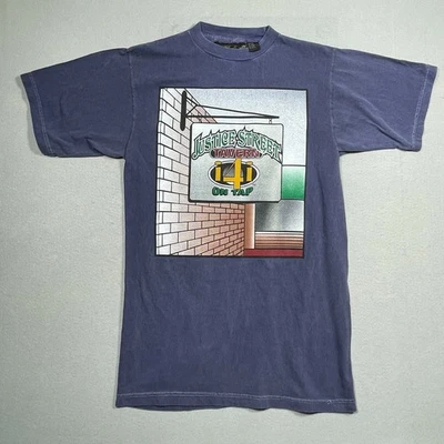 Camisa De Colección Hombres Grande Justice Street Tavern Bar Gráfico Cerveza 141 En Grifo Desteñido Foto 1 de 4