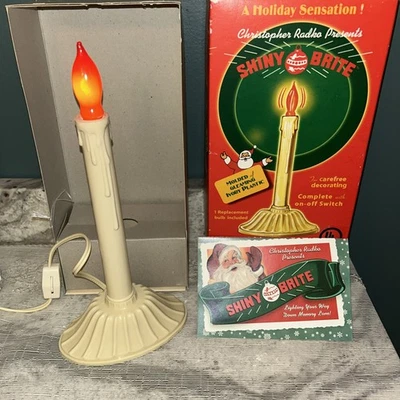 Vela elétrica de Natal Christopher Radko brilhante Brite Flicker-Brite - Imagem 1 de 4