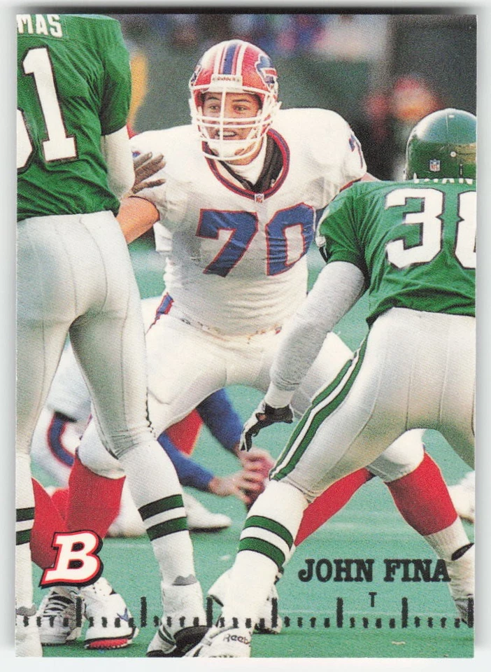 1994 Bowman #131 John Fina Buffalo Bills FB1-81 - Image 1 of 2