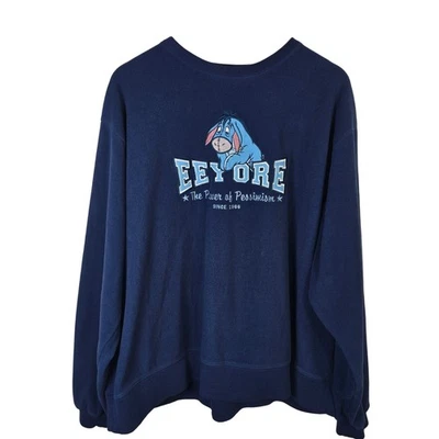 Толстовка флисовая Disney Eeyore XL The Power of Pessimism Since 1966 синяя - Изображение 1 из 4
