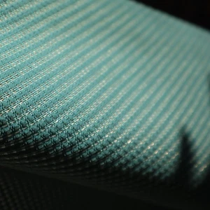 Vtg MCM Upholstery Fabric Steelcase "Reply Mesh Air 2" Texture Lagoon Blue 4.8 y - Picture 1 of 11