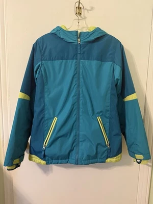 Lands End Kids синий и зеленый куртка XL 16 хорошее б/у состояние товара - Изображение 1 из 4