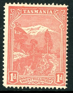 Tasmania 1902 Australia 1p Rose Red Typo Unwmk Perf 12½ Mint W47 - Picture 1 of 6