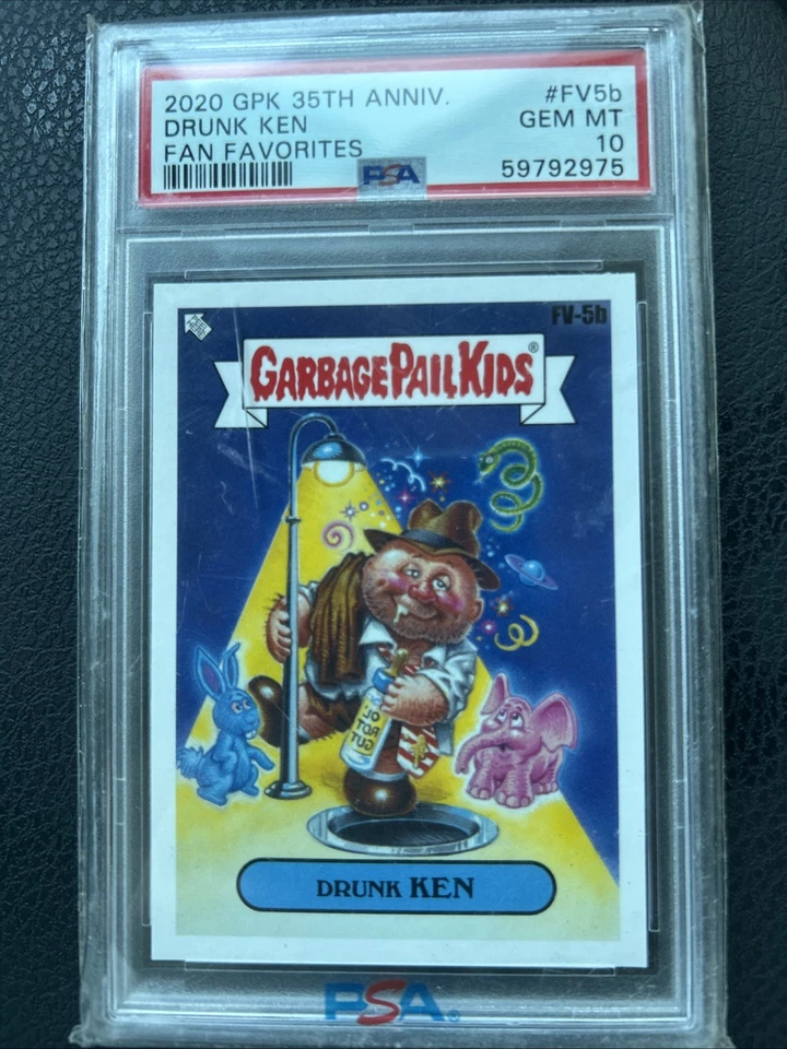 2020 Garbage Pail Kids 35th Anniv Drunk Ken Fan Favorites PSA 10 Gem Mint - Image 1 of 1