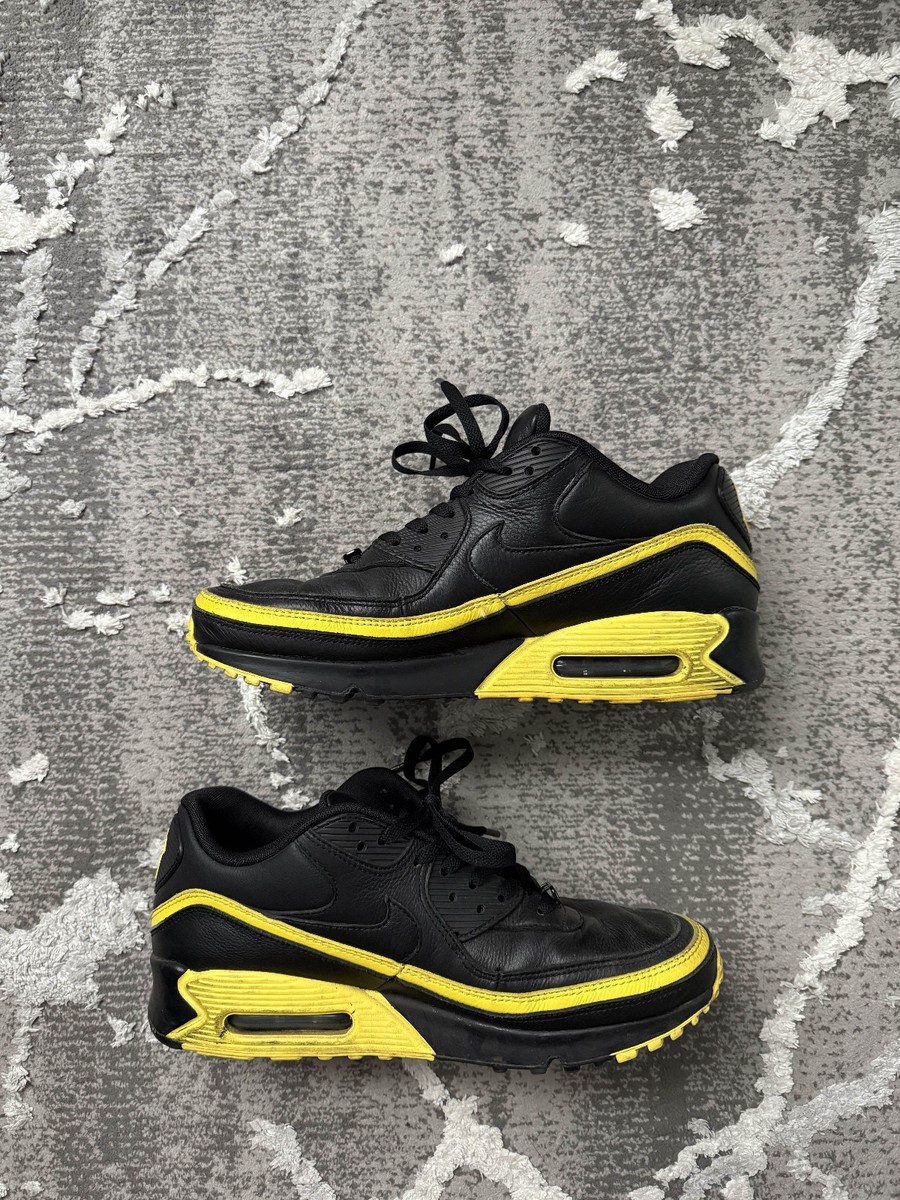 NIKE　ナイキ スニーカー ブラック×イエロー 28　メンズ　スポーツ Nike Undefeated x Air Max 90 Black Optic Yellow for Sale