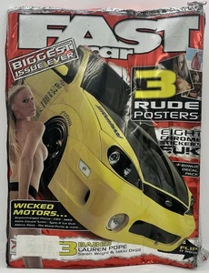 Fast Car Auto Adult UK Magazine NEW SEALED W/ 3 Posters Adult Content - Imagen 1 de 2