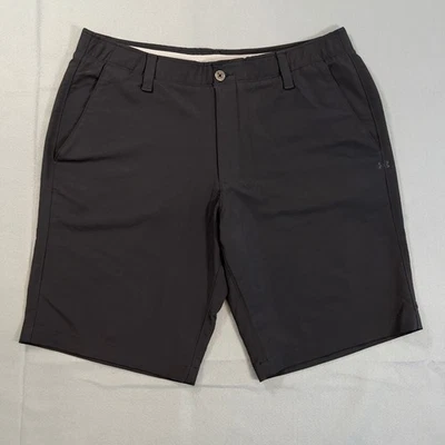 Мужские шорты Under Armour размер 38 серые HeatGear свободного покроя спортивная одежда для гольфа - Изображение 1 из 4