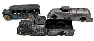 Lot of Antique & Vintage Toy Trucks AC Williams? Hubley Toosie Cast Iron As Is - Picture 1 of 24