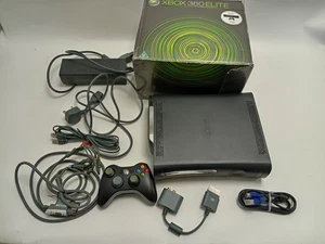 Xbox 360 Elite 120GB Console Bundle with Controller and Cables Boxed #live - Picture 1 of 16