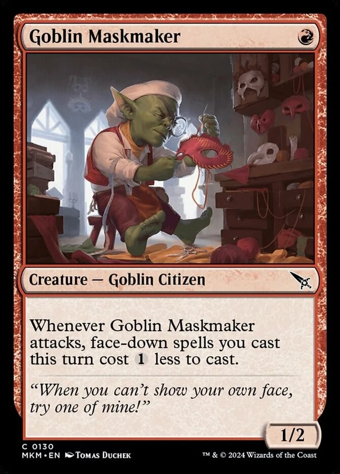 x1 Goblin Maskmaker - Murders at Karlov Manor - NM - MTG - Image 1 of 1