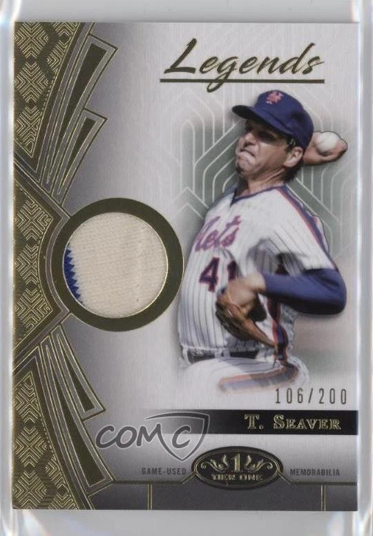 2023 Topps Tier One Tier One Legends Relics /200 Tom Seaver #T1LR-TS HOF - Image 1 of 2
