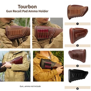 Tourbon Recoil Pad Rifle Cheek Rest Gun 308 Ammo Holder Buttstock Cover 4 Option - Picture 1 of 72