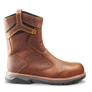 Men's Terra Patton Wellington Waterproof Aluminum Toe Pull-On Safety Work Boot - Picture 1 of 9