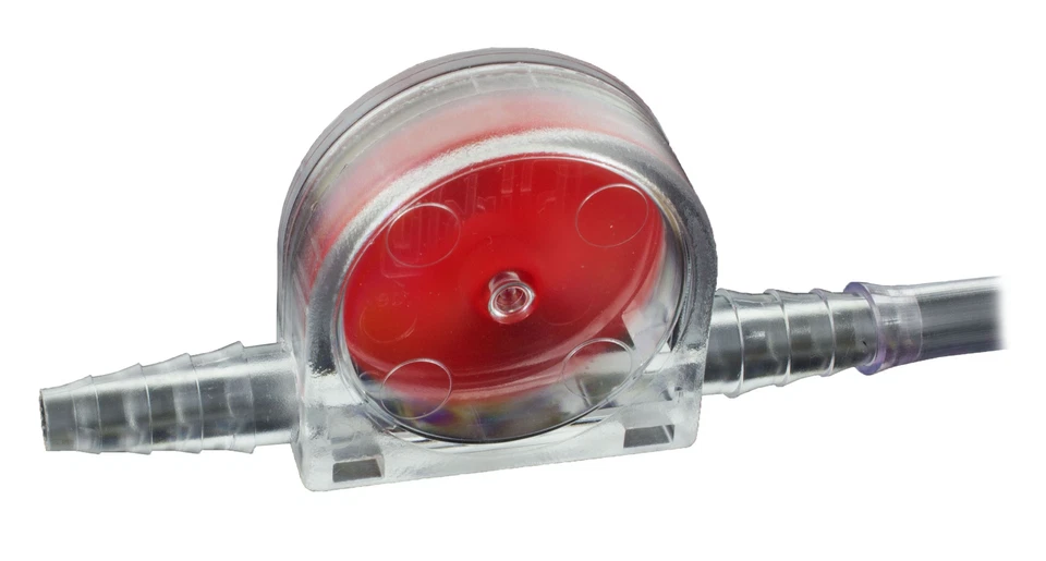 Durchflussanzeiger / Strömungsanzeiger Laborqualität LiquiMobil, SAN, rot - Bild 1 von 1