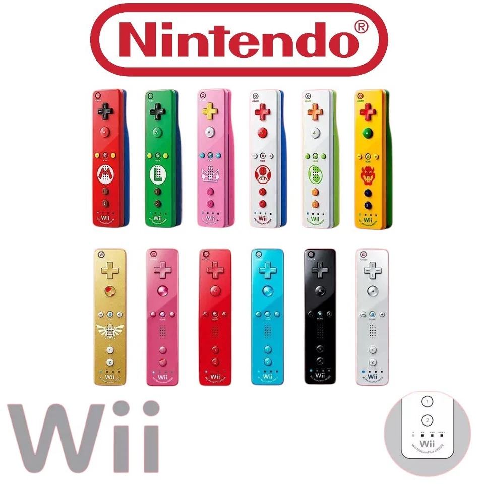Mando Oficial Wii Nintendo Motion Plus Interior Nunchuck Wii U Controlador OEM Foto 1 de 1