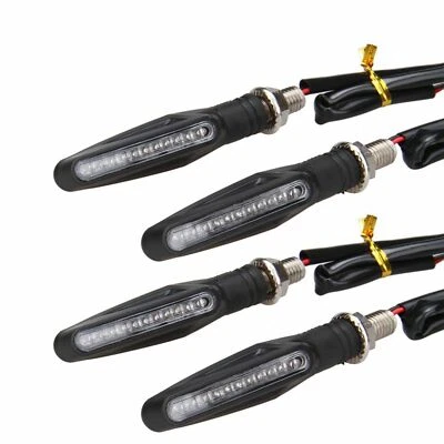 Indicador LED de señales de giro ámbar para motocicleta Ninja 300 Kawasaki Suzuki GZ250 Foto 1 de 4