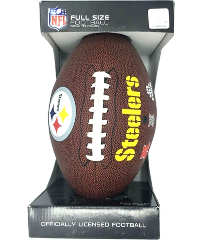 PITTSBURGH STEELERS NFL LICENSED FULL SIZE RAWLINGS GAMETIME FOOTBALL FREE SHIP Cover