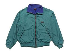 PATAGONIA Giacca Uomo Primavera '90 Foderata in Pile Shell Full Zip - Teal/Blu - Lg - Foto 1 di 7