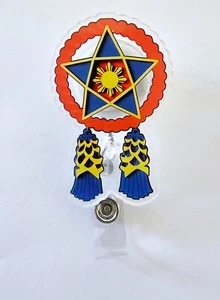 PAROL - PHILIPPINES CHRISTMAS LANTERN ID BADGE REEL (BRAND NEW) - Picture 1 of 3