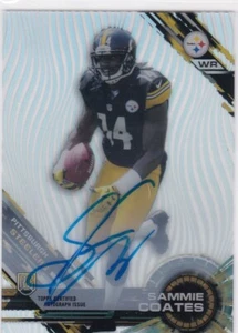 2015 Topps High Tek Pattern 1 Grass/Waves Auto Sammie Coates #96 Rookie Auto RC - Picture 1 of 1