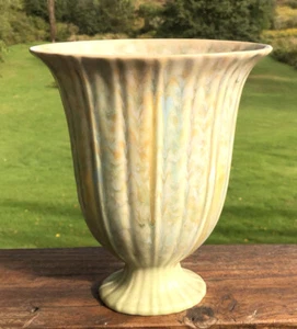 Beswick 702-3 Vase.Planter. VTG CIRCA 1930's-40's. Green, Gold. 9” Tall. England - Picture 1 of 10