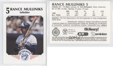 1989 Toronto Blue Jays Fire Safety Rance Mulliniks #5