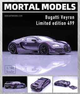 Mortal 1:64 Bugatti Veyron Super Sport Diecast Toys Car Models Hobby Collection - Picture 1 of 16