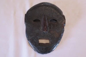 Nepal Jumla primitive geschnitzte Stammesholz Maske - Bild 1 von 4