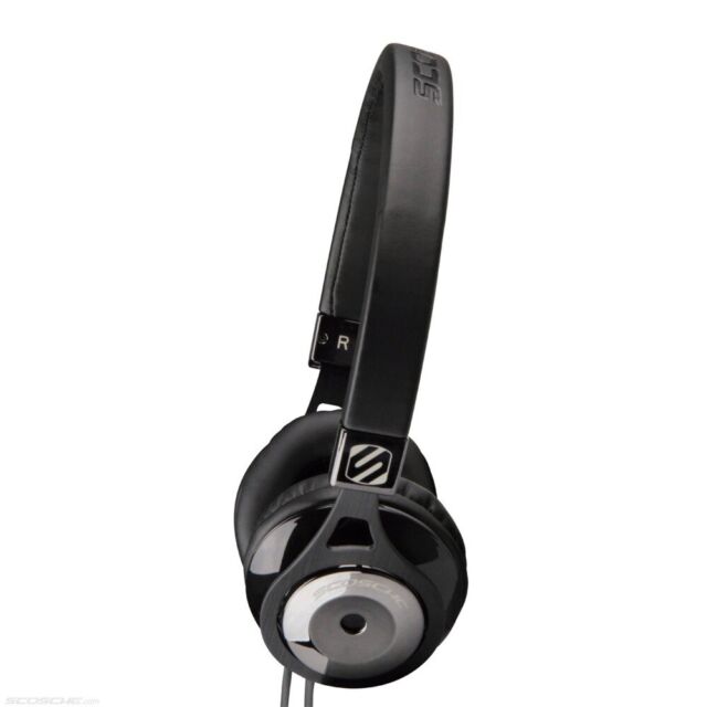 Scosche BT102 Auriculares inalámbricos Bluetooth recargables con micrófono  en línea, botones de control de música y almohadillas aislantes de ruido