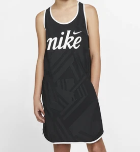 NIKE SPORTSWEAR TEMPO LIGHTWEIGHT DRESS - BLACK AQ9168-010 - KIDS GIRLS XS S L - Picture 1 of 10