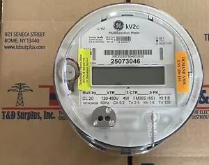 GE, GENERAL ELECTRIC WATTHOUR METER KWH, KV2C, FM36S (6S) 13 LUGS, 4W, 120-480V, - Picture 1 of 7