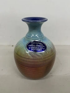 Vintage Pottery Vase-signed Original American Pottery - Picture 1 of 6