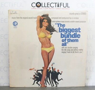BIGGEST BUNDLE OF THEM ALL - SOUNDTRACK - ERIC BURDON - MGM 1968 *SEALED* LP🔥 - Image 1 of 2