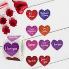 Heart Shaped Stickers Valentines Day Decoration 500Pcs Cards Labels for