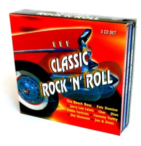 Classic Rock N Roll 3CD Eddie Cochran, Dion, Jan & Dean, Beach Boys, Fats Domino - Picture 1 of 2