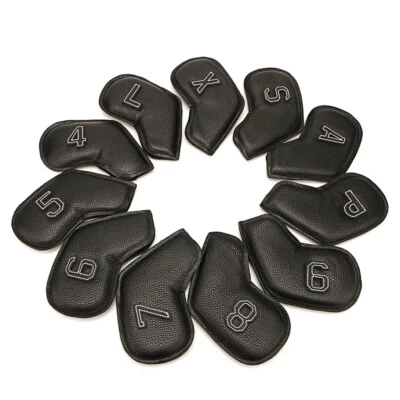 10pcs Premium Leather Two Sided Numbers Iron Covers for Left Right Hand # 4-X - Image 1 of 4